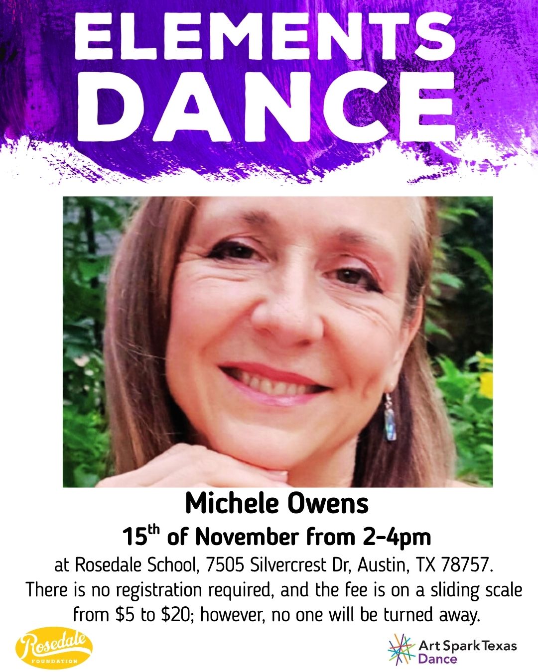 Inclusive accessible dance workshop from Art Spark Texas at Rosedale School with Michele Owens